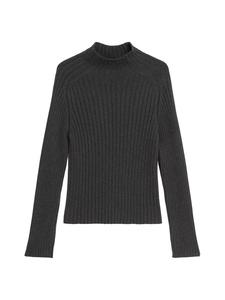 Узкий свитер с высоким воротом в меланжевом цвете темно-серого цвета Marc O'Polo