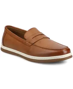 Мужские повседневные гибкие пенни-лоферы Brantley Vance Co., коричневый/бежевый