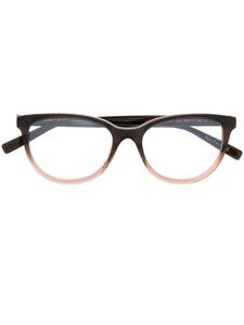 Очки в квадратной оправе с эффектом градиента Saint Laurent Eyewear, коричневый