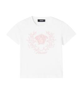 Футболка из хлопкового джерси Medusa Versace Kids, White+Multicolor
