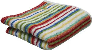 Полотенце банное ROSS "Вита", (1 шт.), с полосками и вышитой эмблемой ROSS 70х140 см (1 шт.), красный