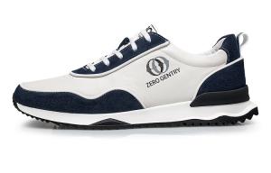 Повседневные кроссовки мужские низкие белые серо-белые синие ZRO