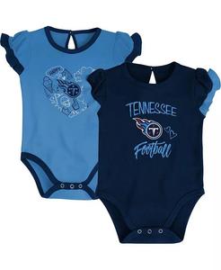 Комплект из двух частей боди Tennessee Titans Too Much Love для новорожденных и младенцев, мальчиков и девочек, темно-синий, светло-голубой Outerstuff