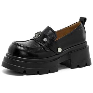 ELLE Лоферы женские черные/бежевые, цвет Black