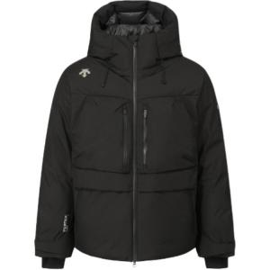 Пуховая куртка унисекс с капюшоном, средней жесткости Descente, черный