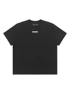 Хлопковая футболка с металлической нашивкой HELIOT EMIL, черный