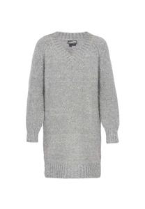 DreiMaster Vintage Вязаное платье в крапинку Mottled Grey