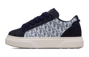 Dior Детские низкие скейтбордистские кроссовки B33, сине-белые
