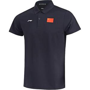 Футболка-поло Li-Ning мужская с коротким рукавом, deep синий