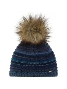 Шапка Eisbär Mütze mit Bommel Mikata Lux, темно-синий
