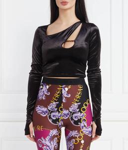 Блузка Versace Jeans Couture Regular Fit, черный