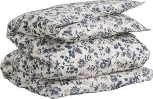 Пододеяльник Постельное белье Цветочный серебристый песок 155 x 220 см GANT