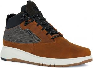 Классические ботинки на щиколотку для мальчиков Geox, Ochre Graphite