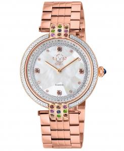 Женские часы Matera швейцарские кварцевые розовые из нержавеющей стали 35 мм GV2 by Gevril