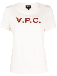 A.P.C. футболка с логотипом, нейтральный
