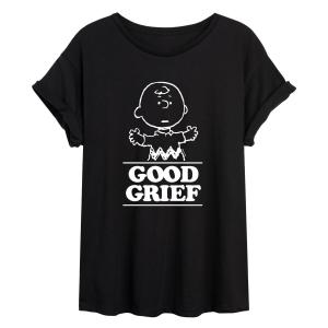 Струящаяся футболка Juniors' Peanuts Good Grief Licensed Character