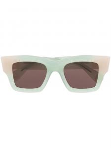 Jacquemus солнцезащитные очки Les Lunettes Baci в квадратной оправе, зеленый