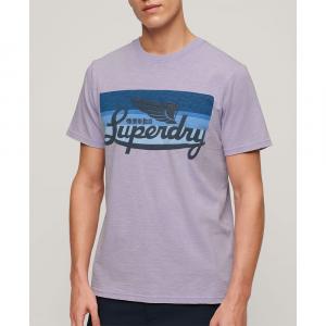 Футболка с коротким рукавом Superdry Cali Logo, фиолетовый