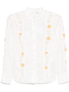 ZIMMERMANN рубашка Everley, белый