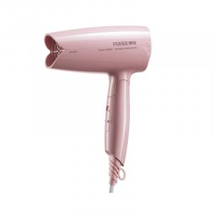 Электрический фен для волос 800W холодный и горячий воздух общежитие, складной и портативной PH1606 POREE, розовый