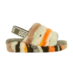 Кроссовки Wmns Fluff Yeah Slide 'Cali Collage - Olive', разноцветный