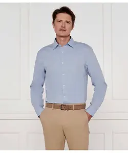 Льняная рубашка c-hal-kent-c3-223 Casual fit Boss, синий