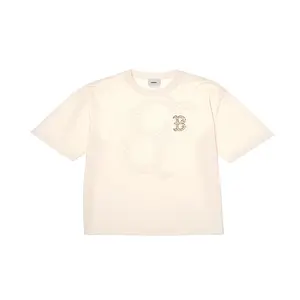 Футболка унисекс кремовая MLB