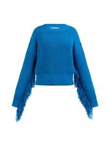 Женский вязаный свитер королевского синего цвета IZIA