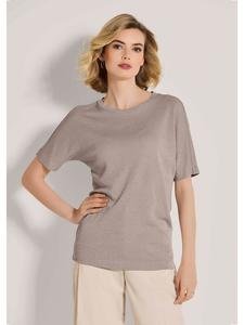 MADELEINE Элегантный эластичный топ цвета капучино