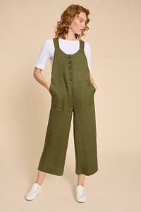 Льняной комбинезон Viola White Stuff, зеленый