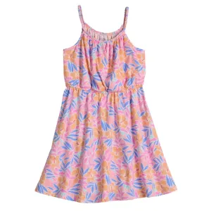 Платье с плетеными лямками для девочек 6-20 лет в обычных и больших размерах So, цвет coral tropic