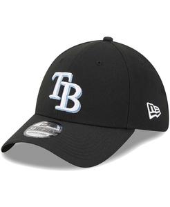 Мужская черная кепка с логотипом Tampa Bay Rays 39THIRTY Flex New Era
