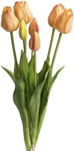 Мое домашнее искусственное растение "Майва", пучки тюльпанов в наборе из 7 штук My home 20х47 см, цвет lachs