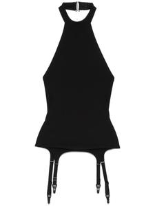 Maison Close подтяжки-детализация топ, черный