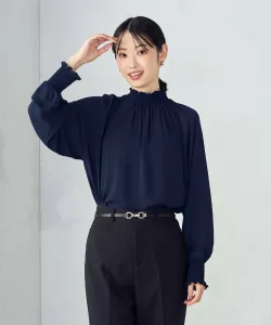 Присборенная блузка Comme Ca Ism, цвет Navy