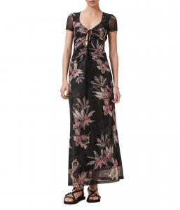 Платье AllSaints Gabby Mesh Dress, Adena Black