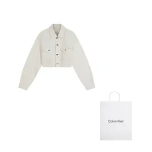 Calvin Klein Джинсовая куртка женская, YN0-Denim White