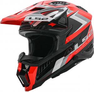 Шлем LS2 Helmets X-Force MX Off Road Helmet, Sprint Red/Black/Gray/White