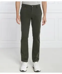 Брюки чинос Slim fit Boss Orange, зеленый