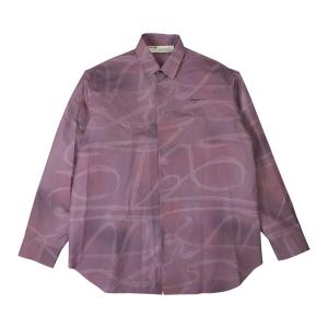 Off-White Рубашка на жестких пуговицах Фиолетовый