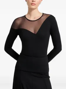 Топ Charli с длинными рукавами Marcella, черный