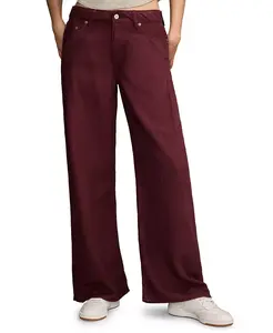 Женские брюки-палаццо с высокой талией Lucky Brand, красный