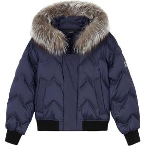 Пуховик женский темно-фиолетовый серый Spyder