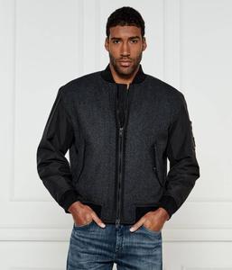 Шерстяная куртка в оните Regular fit Boss Orange, черный