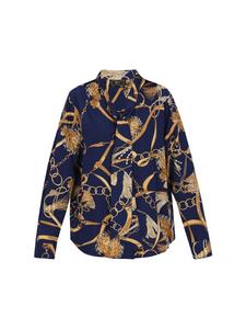 Faina Женская рубашка темно-синего цвета, разноцветная