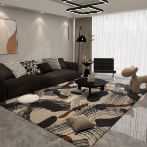 Saipos Ковер 160х230 см для гостиной/спальни Naxin, бельгийский велюр/кольцо, моющийся, высококачественный