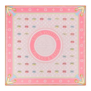 LOUIS VUITTON Шелковый  шарф Women's Pink