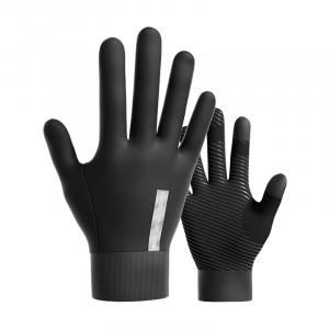 Фитнес-перчатки для спорта и активного отдыха: велоспорт, альпинизм, путешествия, бег, пеший туризм, рыбалка, унисекс, базовые защитные Jeep, night черный (fleece-lined)