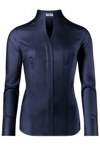 Блуза Vincenzo Boretti leicht tailliert, темно-синий