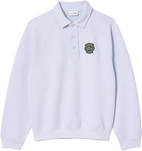 Мужская толстовка-поло Lacoste (Lacoste) из двухсторонней ткани пике, светло-синий